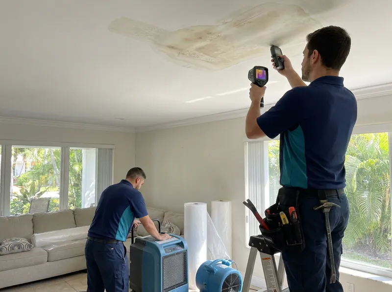 Ceiling & Roof Leak Water Damage Repair in Miami, FL